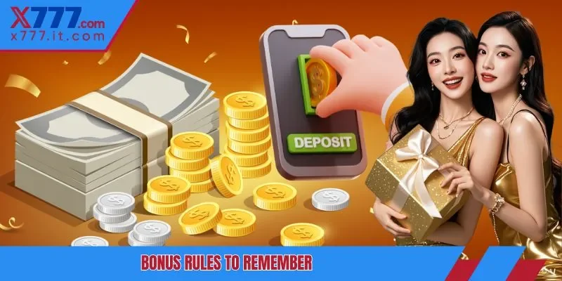 Bonus rules to remember Bonus rules to remember